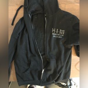 HIM final tour zip up hoodie, size large